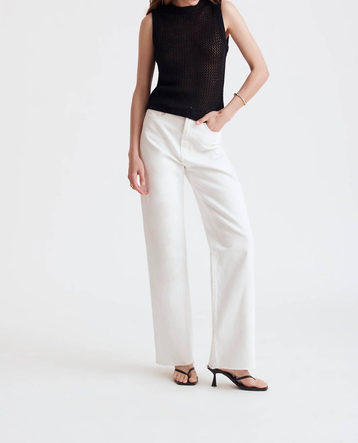 Toccin - Estelle Crochet Racer Tank Top