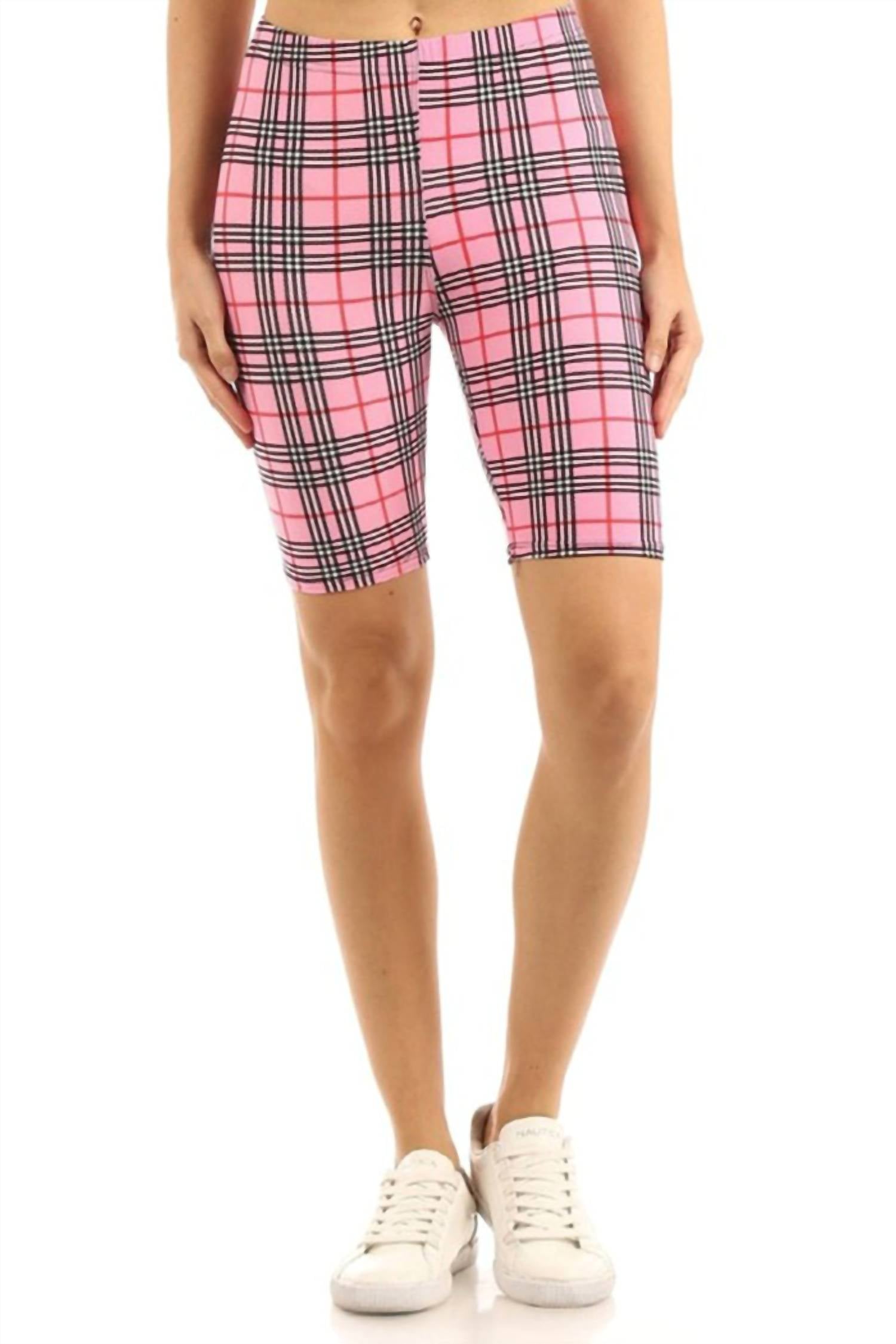 Love It - Plaid Biker Babe Shorts