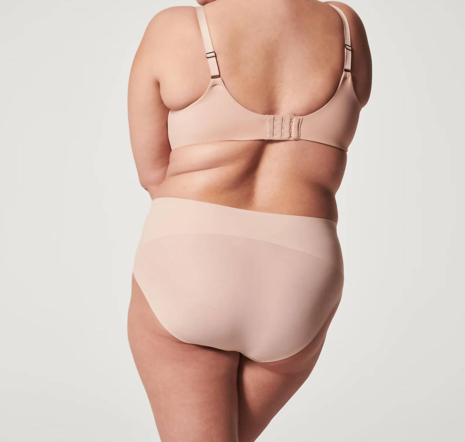 Spanx Low Profile Minimizer Bra in champagne beige - women's intimate - view 5