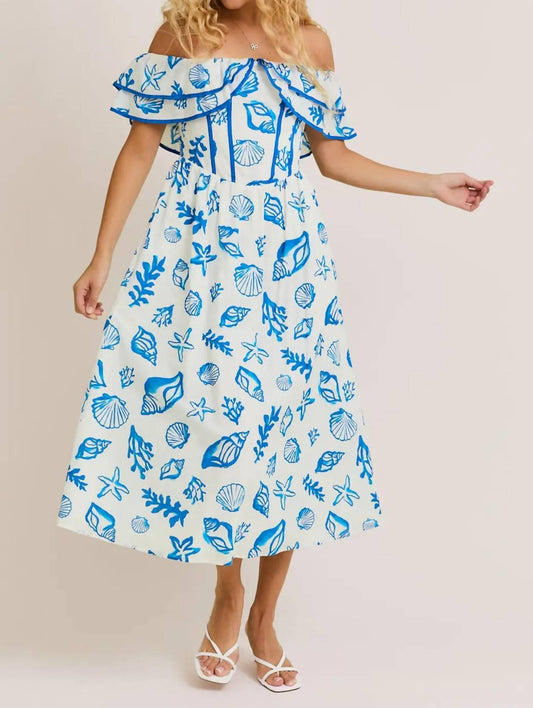 Le Lis - Shelly Off Shoulder Midi Dress