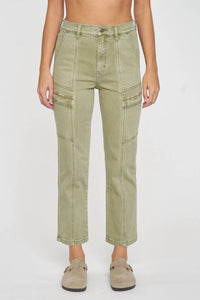 Daze - Straight Up Cargo High Rise Straight Jeans
