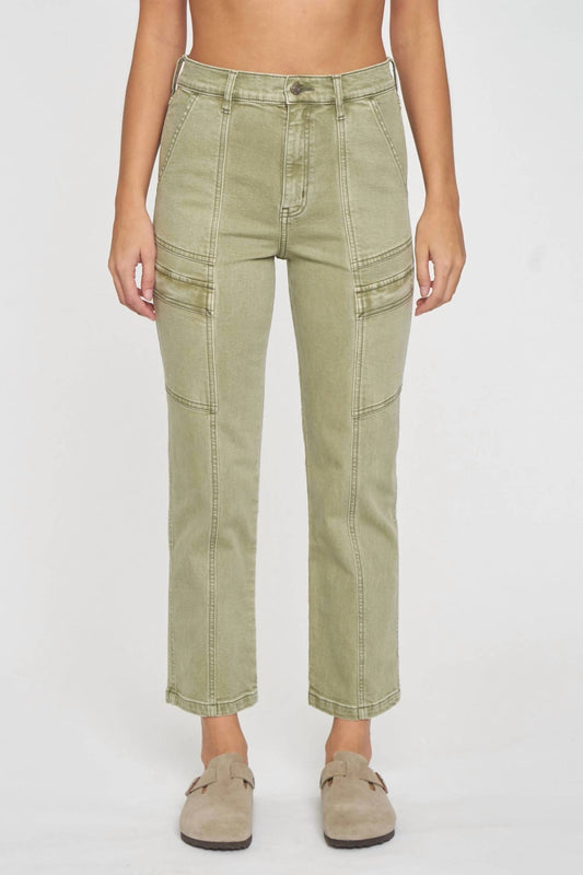 Daze - Straight Up Cargo High Rise Straight Jeans
