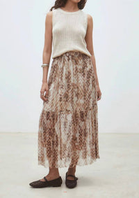 Suncoo - Fauve Midi Skirt