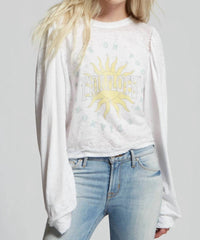 Recycled Karma - Pink Floyd Classic Shine Puff Sleeve Tee