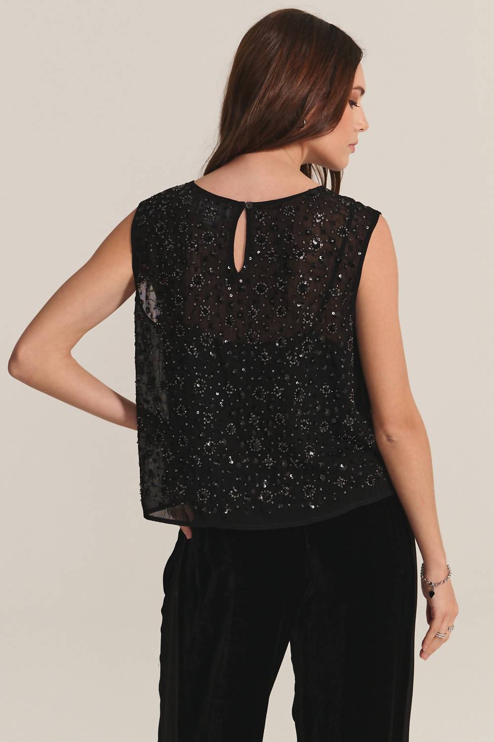 Velvet By Graham & Spencer - Velvet Sequin Serena Top