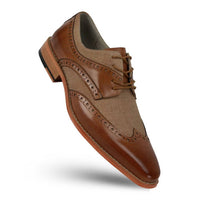 Giovanni Amato Men's Nico Leather Dress Shoes in tan - men's shoe - alternate view