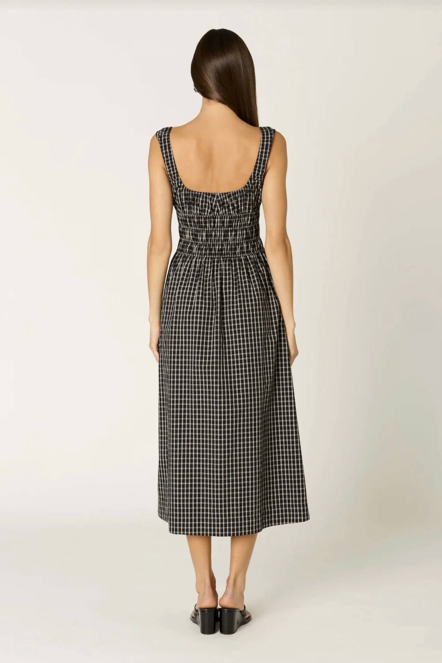 Nia - Salt Midi Dress