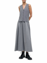 Staud - Madeline Mixed Media Midi Dress