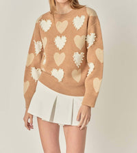 English Factory - Dolly Heart And Pearl Sweater