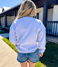 English Factory Unfollow Sweatshirt in grey - women's top - alternate view
