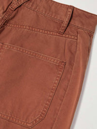 Veronica Beard - Sloan Cotton Twill Barrel Leg Pants
