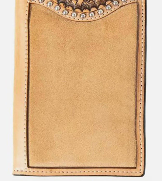 3D Belt Company - Men's Leather Turquoise Cross Wallet