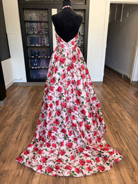 Sherri Hill - Women's Halter Floral Dress