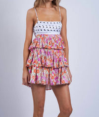 Sky To Moon - Flowers Mini Dress