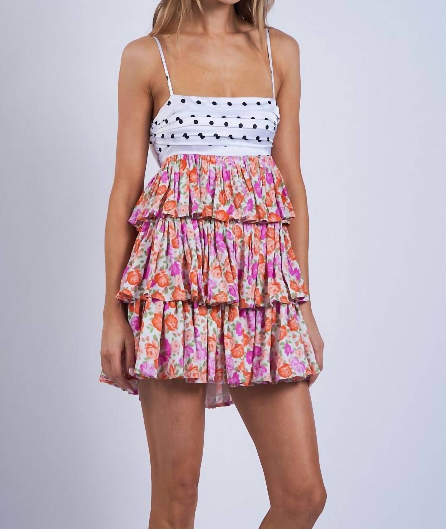 Sky To Moon - Flowers Mini Dress