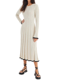ALLISON NEW YORK Francesca Midi Dress in natural - women's dress - detail view