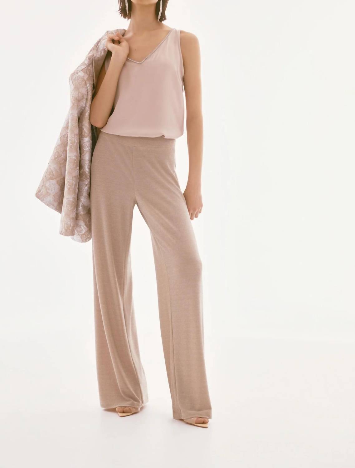 Joseph Ribkoff - Satin Sleeveless Top With Rhinestone