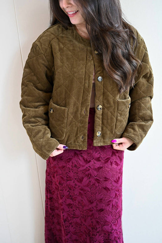 Frnch - Locust Street Quilted Velvet Jacket