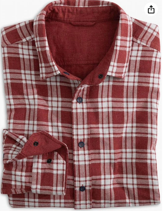 Southern Tide - Men's Plaid Flannel Reversible Shirt