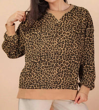 New In - Leopard Printed Knit Top