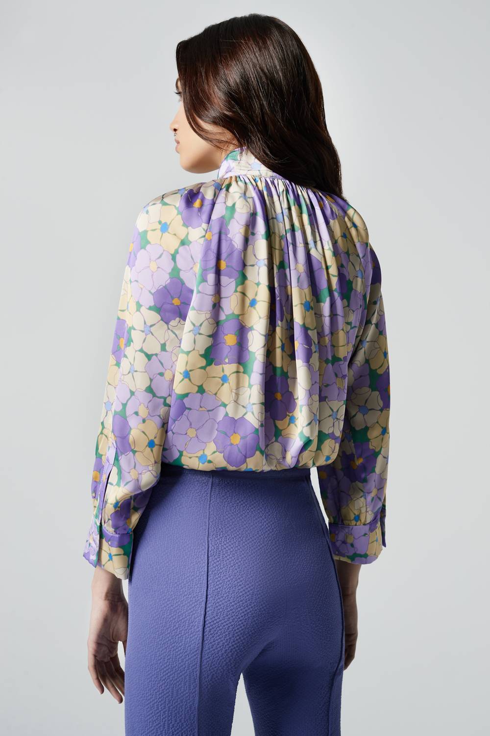 Smythe - Gathered Floral Blouse