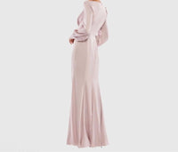 Mac Duggal - Ruched Bishop Sleeve Gown