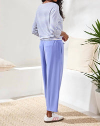 Tribal - 3/4 Sleeve Boatneck Twist Front Top