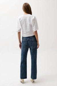 Pistola - Lexi Mid Straight Bowed Jeans