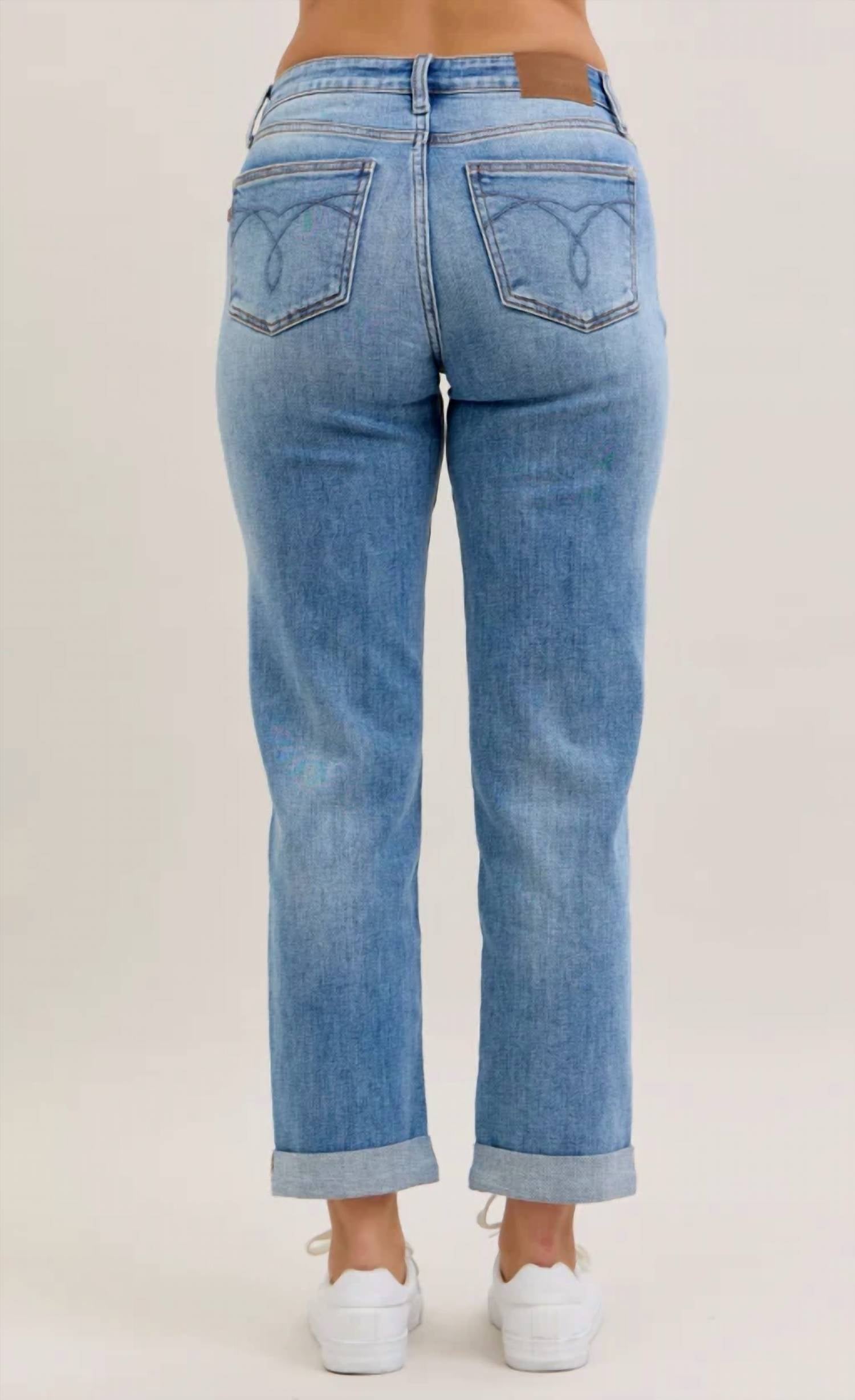 Judy Blue - Mid Rise Boyfriend Jeans