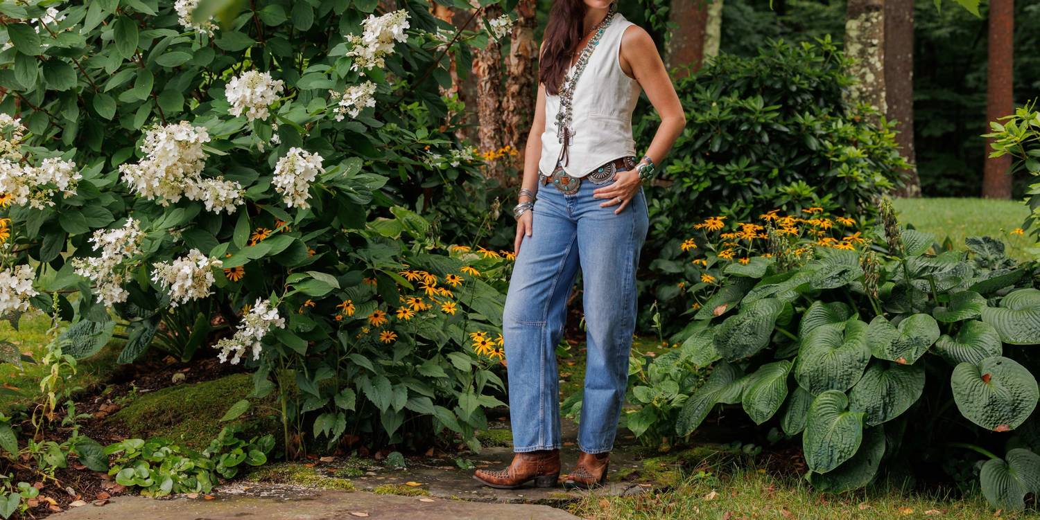 TASHA POLIZZI Lilith V-neck Vest in white - women's jacket - detail view