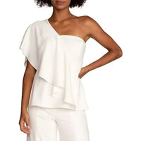 Trina Turk - Glamorous One-shoulder Flounce Top