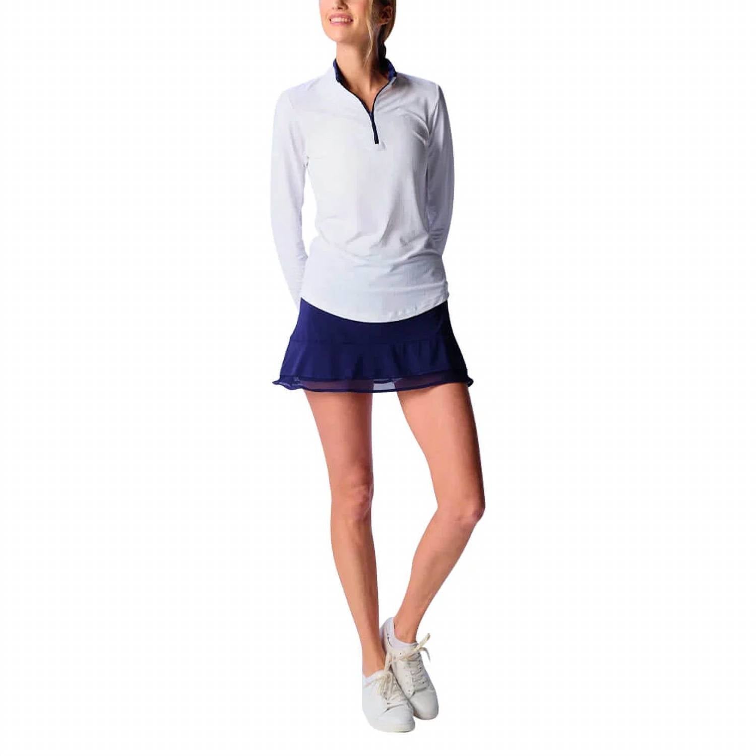 G Lifestyle - Long Sleeve Color Block Mock Top