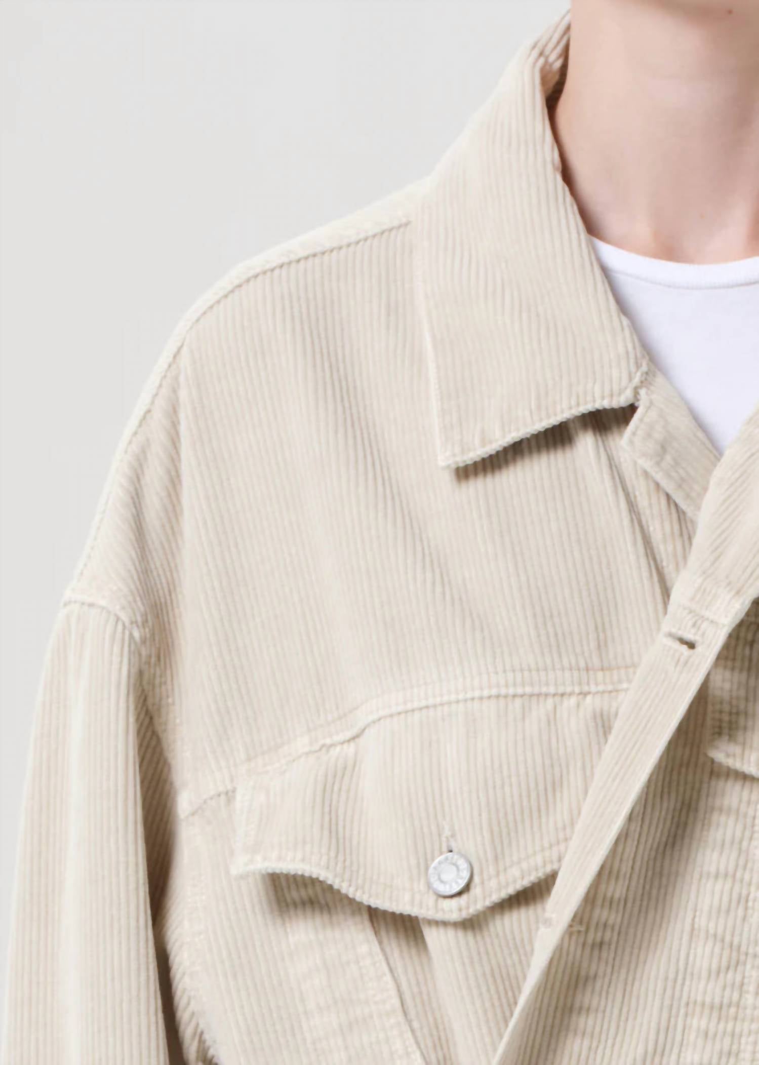 AGOLDE Reworked Wayne Jacket in rice grass - women's jacket - view 4