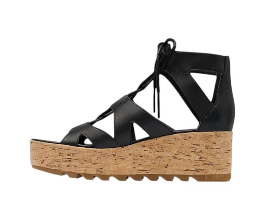 Sorel - Women's Cameron Flatform Lace Wedge Sandals