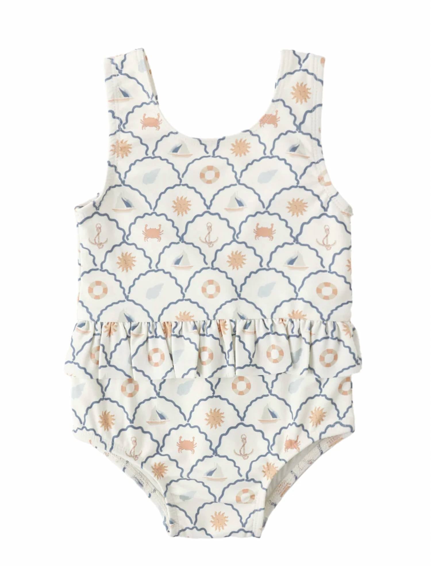 Rylee + Cru - Kid's Skirted One Piece Swimsuit