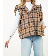 Thml - Carlette Plaid Puffer Vest