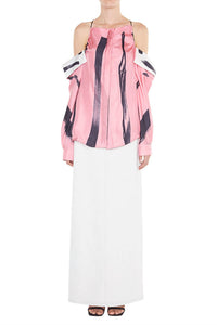 Christopher Esber - Women's Collapsed Sleeve Brush Stroke Shirt