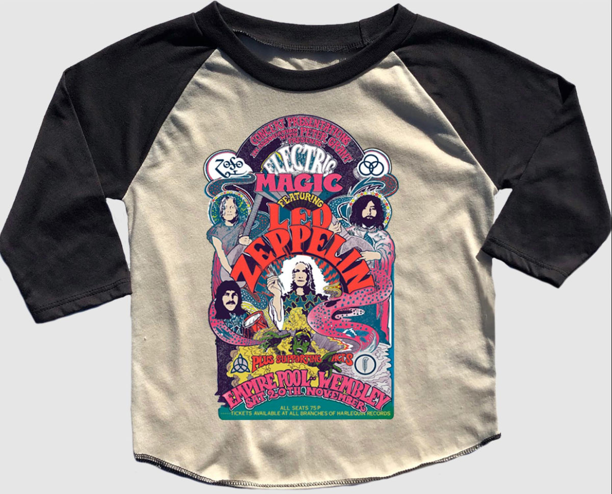 Rowdy Sprout - Kid's Led Zeppelin Long Sleeve Raglan Tee