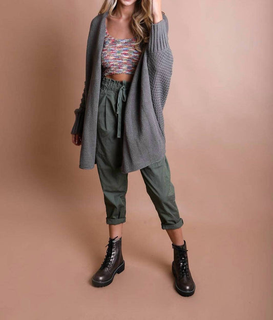 Leto - Bat Sleeve Knit Cardigan