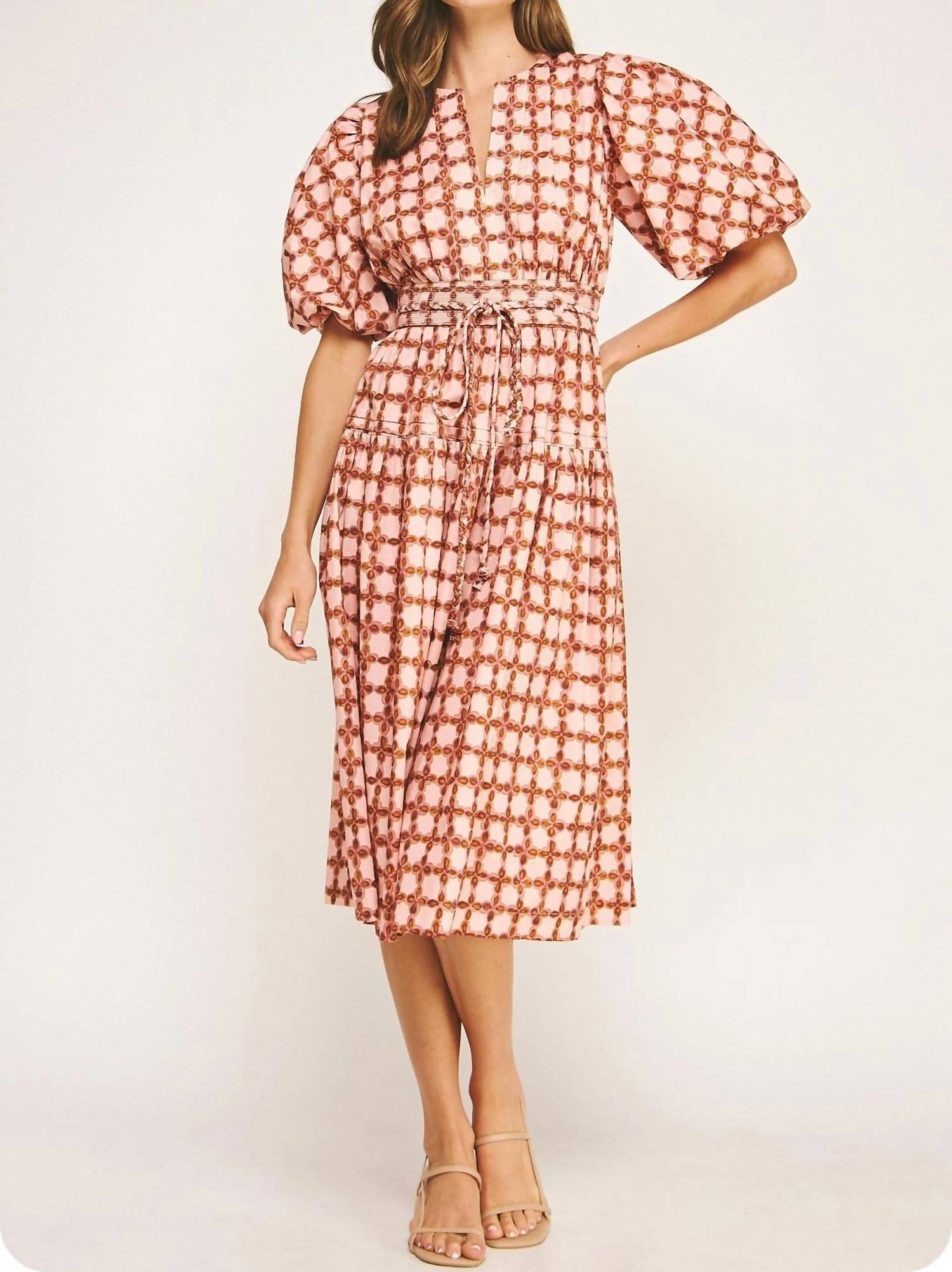 Strut & Bolt - Finding Freedom Chainlink Midi Dress