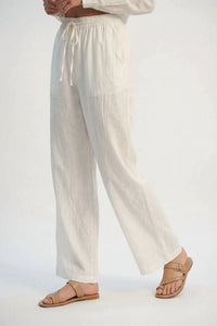 Q2 - Wide Leg Sheer Drawstring Pants