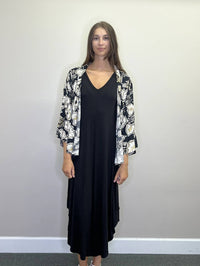 Papillon - Leaf Print High Low Cover Up