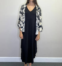 Papillon - Leaf Print High Low Cover Up