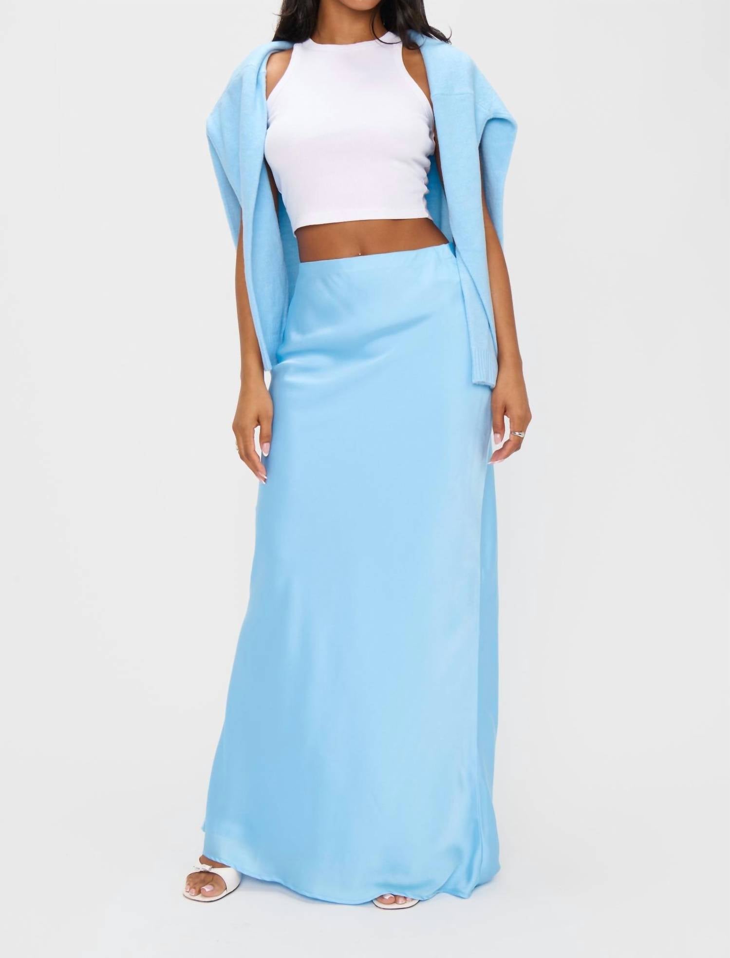 Show Me Your Mumu - Satin Slip Maxi Skirt