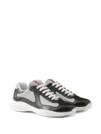 Prada - Men's Y2k Mesh Nylon America Cup Patent Leather Low Profile Sneakers