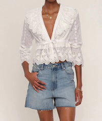 Heartloom - Meadow Cotton Eyelet Top