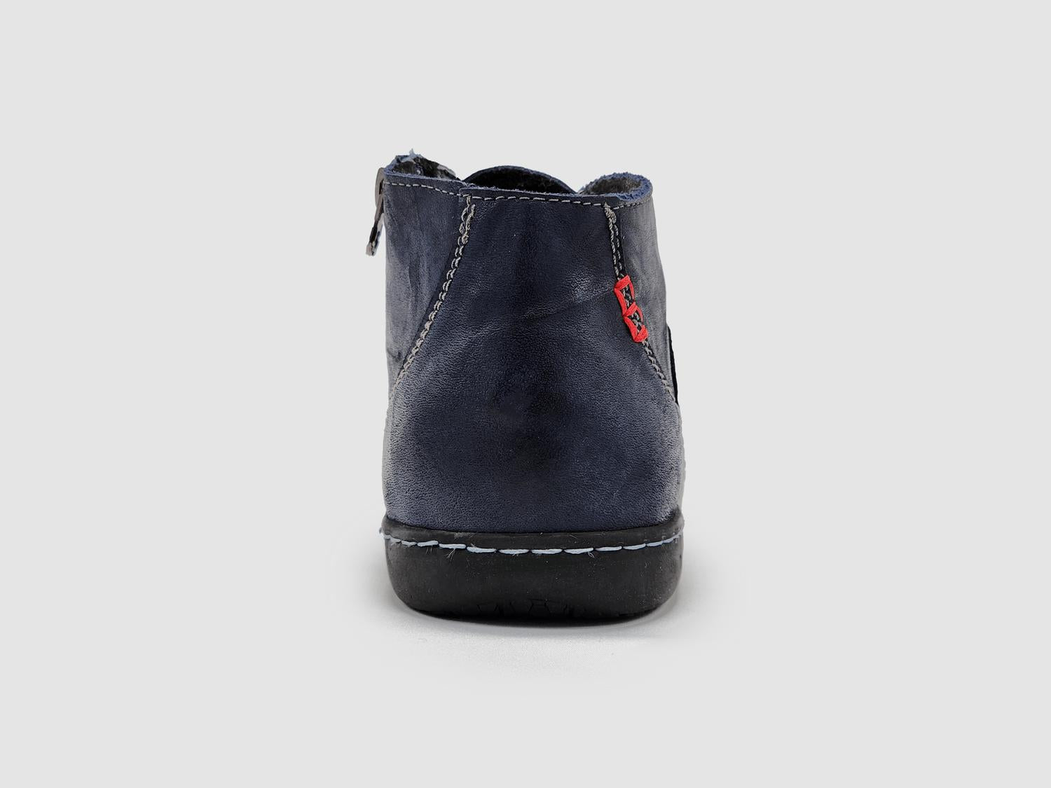Kcr Group - Women's Medical-Sole Wool-Lined Zip-Up Leather Boots