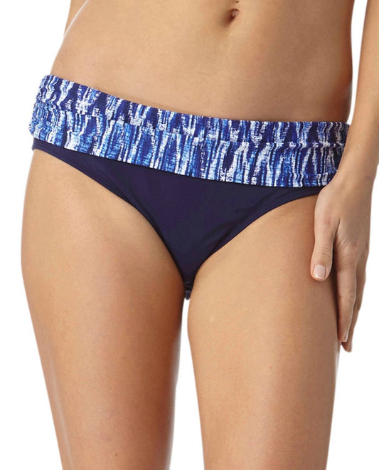 Anne Cole - Women's Tide Foldover Mid-Rise Brief Swim Bottom