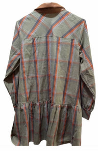 Thml - Plaid Button Up Dress