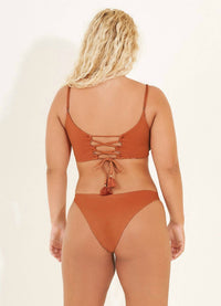 MAAJI Reversible Flirt Thin Side Bottoms in sunset orange - women's swimwear - view 4